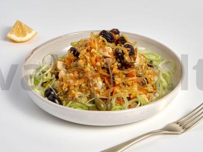 Bulgur Plov slėginiame puode pagrindine nuotrauka