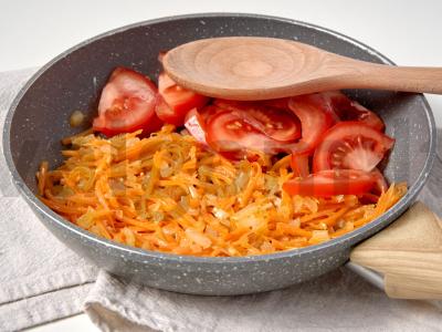 Bulgur garnyras su morkomis Žingsnis 2