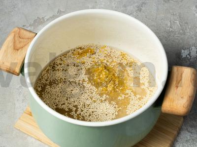 Bulgur garnyras su quinoa Žingsnis 1