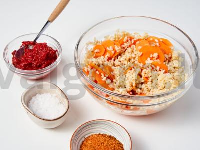 Bulgur rankovėje Žingsnis 1