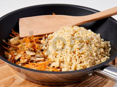 Bulgur su grybais Žingsnis 2
