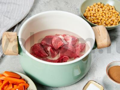 Bulgur plovas su avinžirniais Žingsnis 1