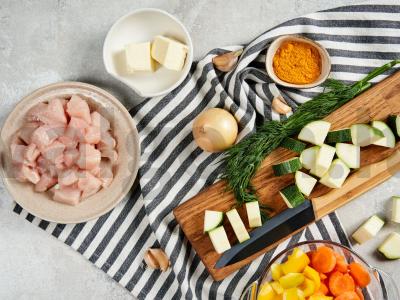 Bulgur su vištienos filė ir daržovėmis Žingsnis 1