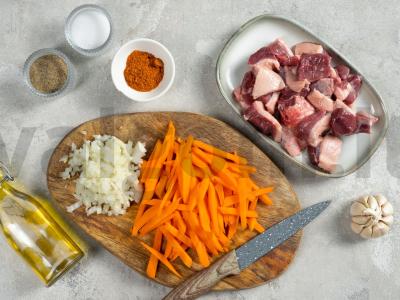 Bulgur plovas su antiena Žingsnis 1