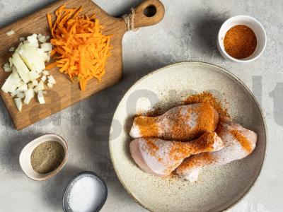 Bulgur su vištienos kojomis multicooker keptuvėje Žingsnis 1