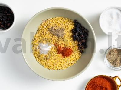Orkaitėje keptas bulguras Žingsnis 1