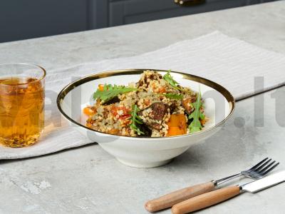Bulgur garnyras su paprikomis pagrindine nuotrauka