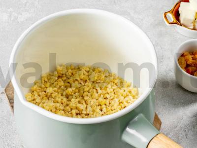 Bulgur košė su riešutais Žingsnis 1