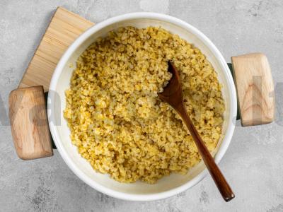 Bulgur su česnakais Žingsnis 1