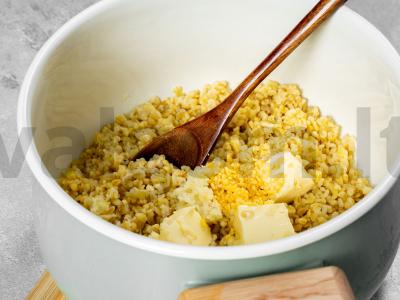 Bulgur su česnakais Žingsnis 2