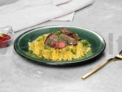 Bulgur su česnakais pagrindine nuotrauka