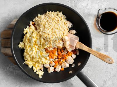 Bulgur su kiaušiniais Žingsnis 4