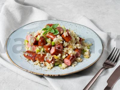 Bulgur su dešrelėmis pagrindine nuotrauka