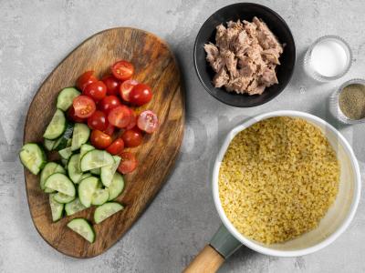 Bulgur su tunu Žingsnis 1