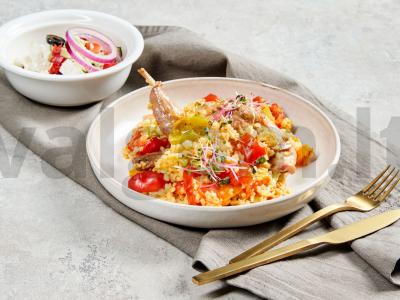 Bulgur su triušiena pagrindine nuotrauka