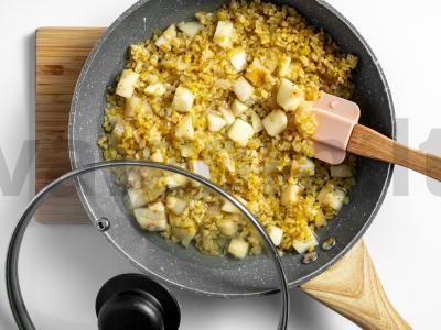 Bulgur košė su obuoliais Žingsnis 3