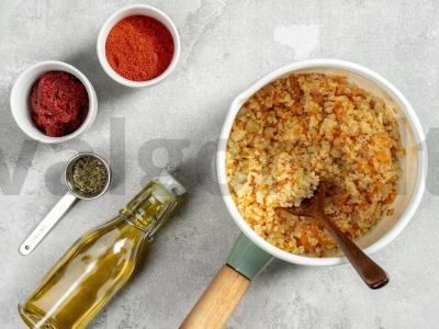 Bulgur ir kuskuso sriuba Žingsnis 1
