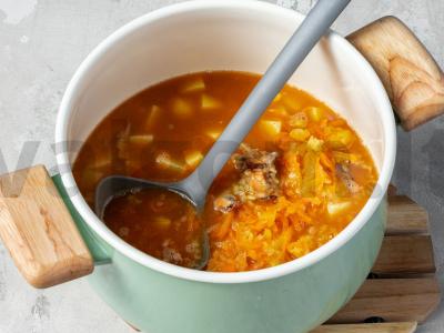 Bulgur sriuba su konservuota žuvimi Žingsnis 3