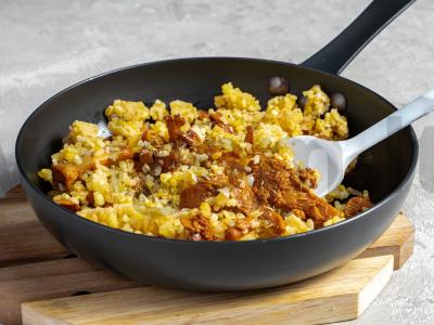 Bulgur su voveraitėmis Žingsnis 3