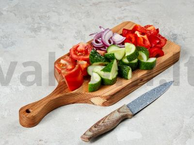 Paprastas graikiškų salotų receptas Žingsnis 1