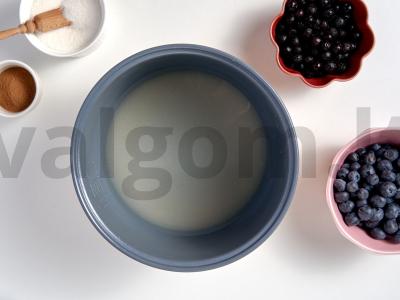 Mėlynių uogienė multicooker įrenginyje Žingsnis 1