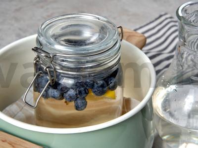 Mėlynių kompotas Žingsnis 2