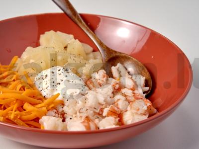 Dietinės salotos su krevetėmis Žingsnis 2
