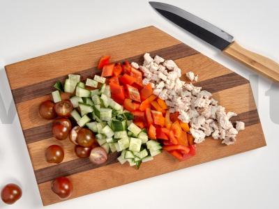 Dietinės sūrio salotos Žingsnis 1