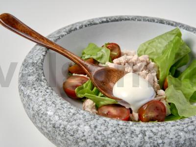 Dietinės sūrio salotos Žingsnis 2