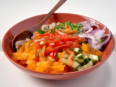 Dietinės jautienos salotos Žingsnis 2