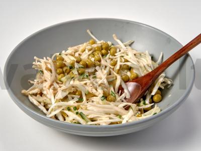 Dietinės salotos su baltagūžiais kopūstais Žingsnis 2