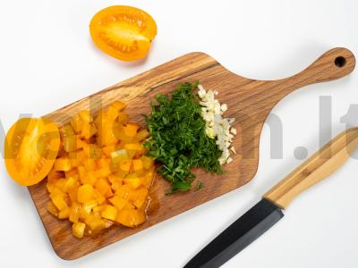 Dietinės salotos su šparaginėmis pupelėmis Žingsnis 2