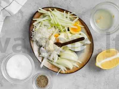 Kalmarų ir ryžių salotos Žingsnis 2