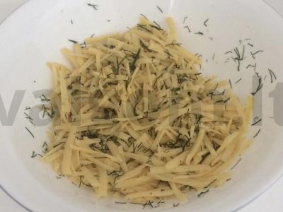 Cukinijų čeburekai su sūrio įdaru Žingsnis 2