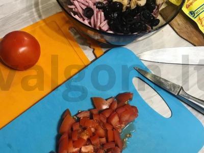 Salotos "Linksmieji lankai" Žingsnis 3
