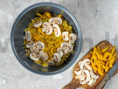 Greitas bulguro ruošimas multicooker keptuvėje Žingsnis 1