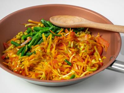Bulgur su daržovėmis vakarienei Žingsnis 2