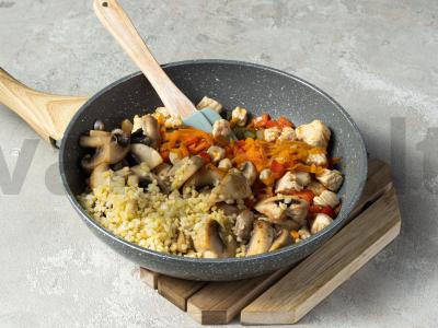 Sveikas bulguras su kalakutiena Žingsnis 2