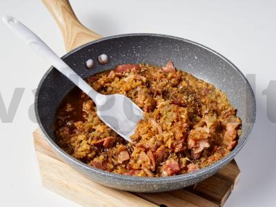 Bulgur su šonine ir imbieru Žingsnis 2