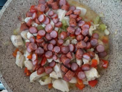 Jambalaya su jūros gėrybėmis Žingsnis 2