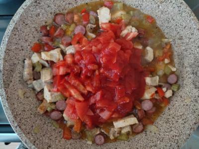 Jambalaya su jūros gėrybėmis Žingsnis 3