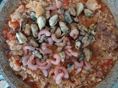 Jambalaya su jūros gėrybėmis Žingsnis 5