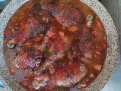 Cacciatore - itališkai pagaminta vištiena su daržovėmis ir grybais Žingsnis 4