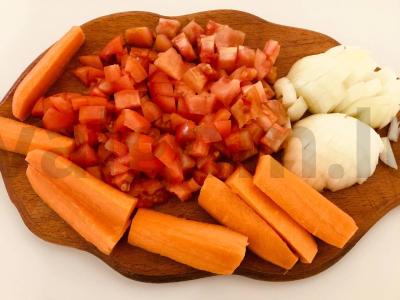 Skanūs daržovių barščiai Žingsnis 1