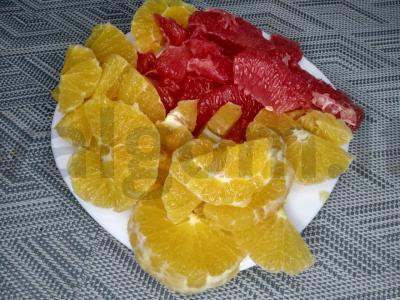 Špinatai ir citrusinių vaisių fraiche Žingsnis 1