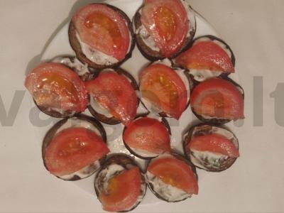 Paprastas baklažanų ir pomidorų užkandis Žingsnis 3