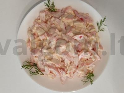 Švelnios raudonosios jūros salotos pagrindine nuotrauka