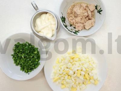 Švelnus užkandis su keksiukais Žingsnis 1