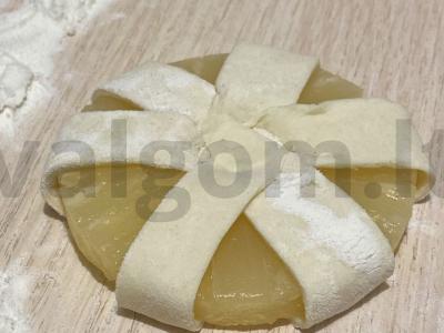 Ananasų paplotėliai "Gėlė" Žingsnis 4