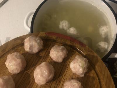 Sūrio sriuba su mėsos kukuliais Žingsnis 5